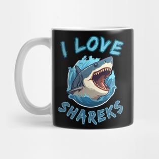 I Love Sharks Fisher gift Mug